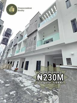 Newly Built 5 Bedroom Terraced Duplex