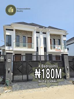 Newly Built Contemporary 4 Bedroom Semi-detached Duplex with Bq