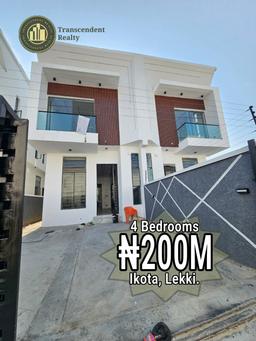 Newly Built Contemporary 4 Bedroom Semi-detached Duplex with Bq