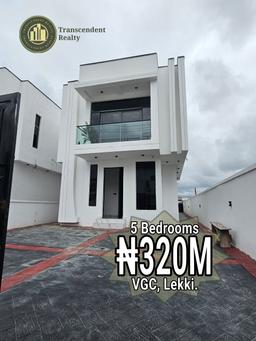 Newly Built Contemporary 5 Bedroom Fully Detached Duplex