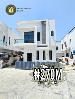 Newly Built, Contemporary 4 Bedroom Fully Detached Duplex