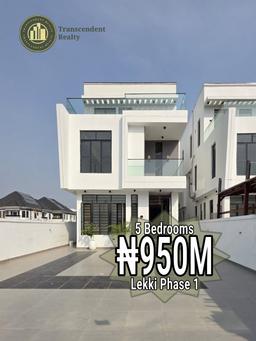 Newly Built Deluxe 5 Bedroom Fully Detached Duplex