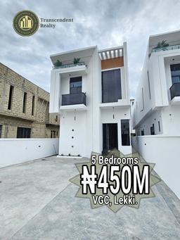 Newly Built Deluxe 5 Bedroom Fully Detached Duplex with a Swimming pool