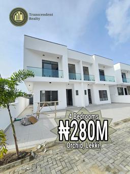 Newly Built Contemporary 4 Bedroom Semi-detached Duplex with Bq